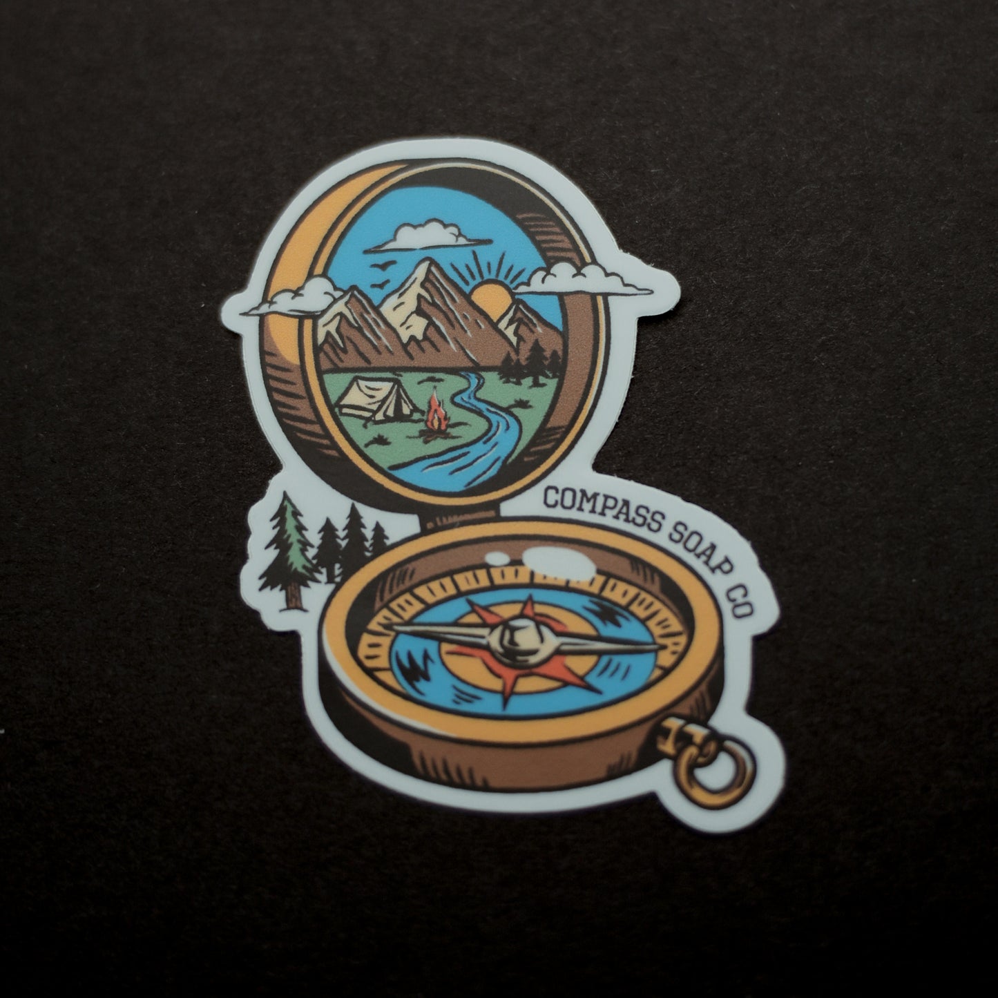 Compass Sticker