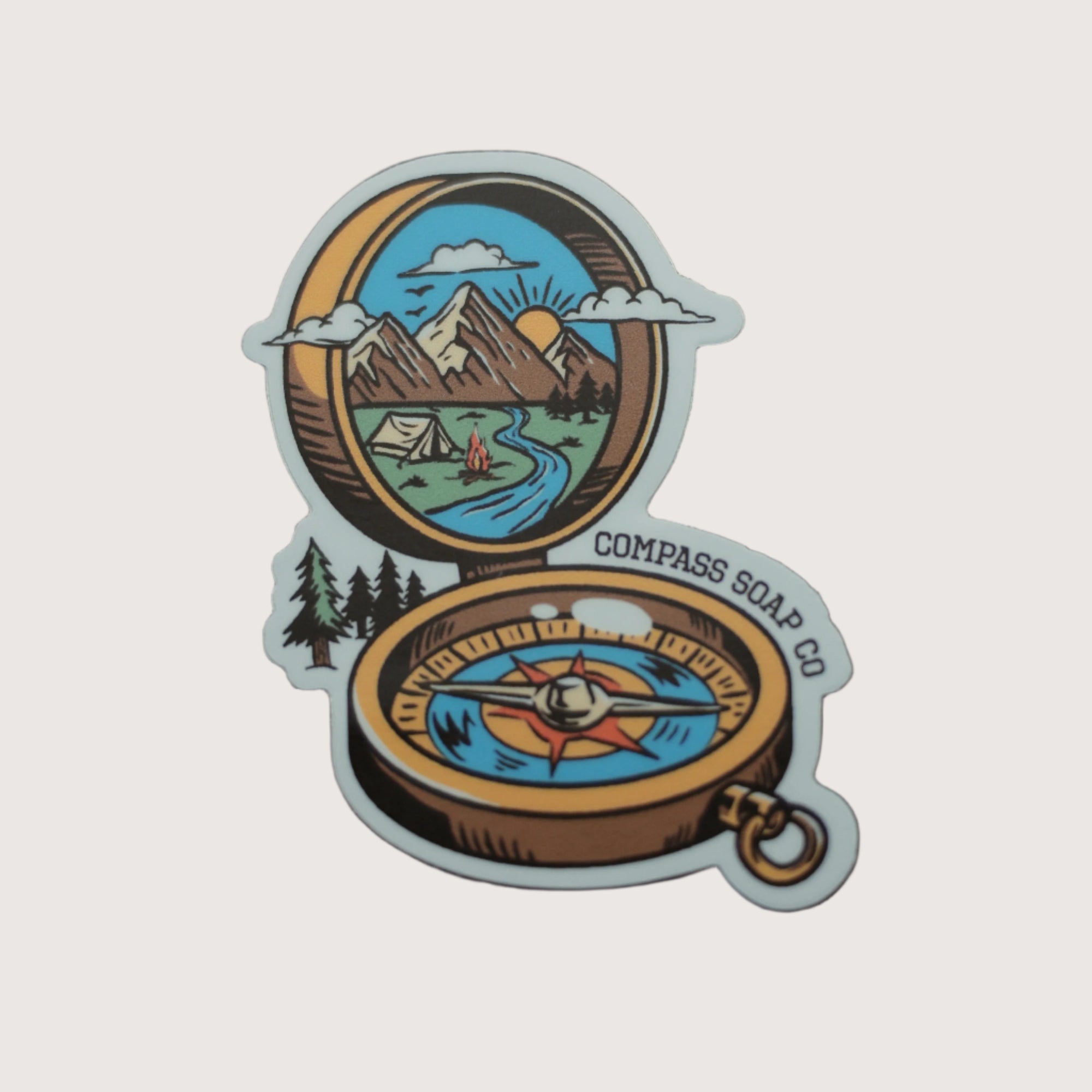 Compass Sticker