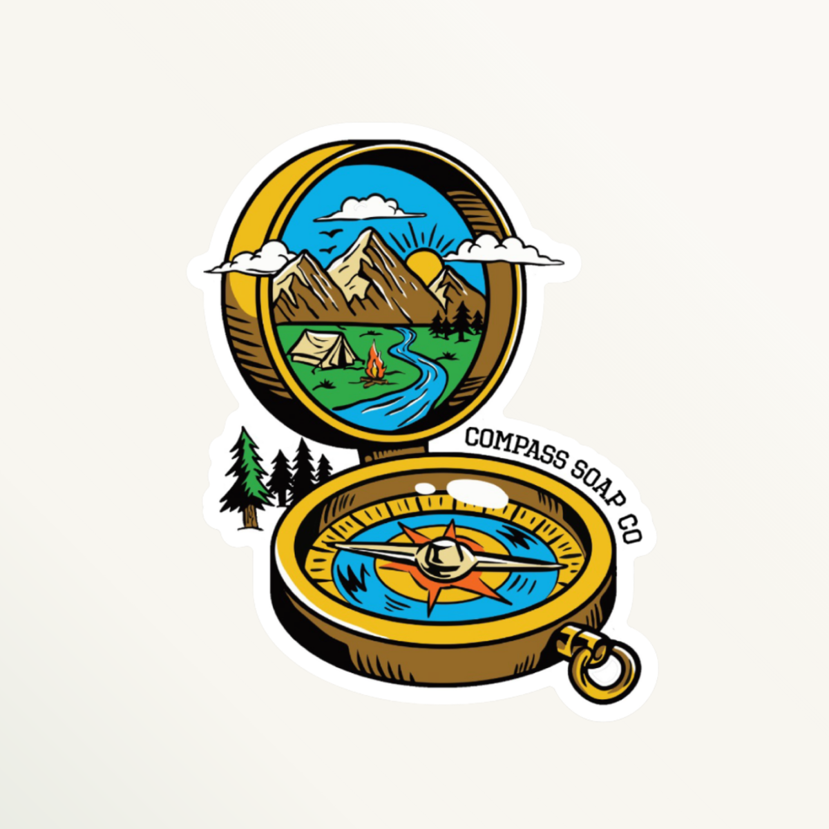 Compass Sticker