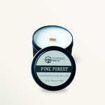 Pine Forest Candle Coconut Soy Wooden Wick Candle 1